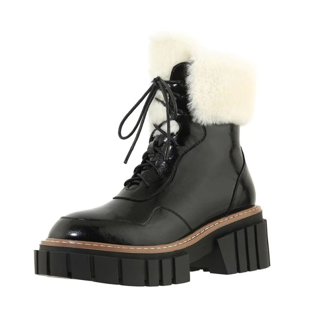 Caruso Women's Fur Warm Leather Boots - Boots - DYAVOR®