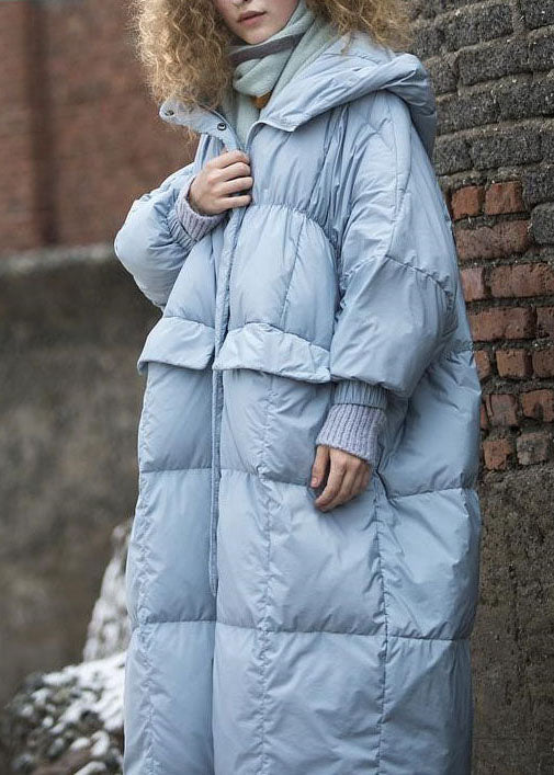 Casual Navy Hooded Pockets Duck Down Winter down coat - Down Jackets - DYAVOR®