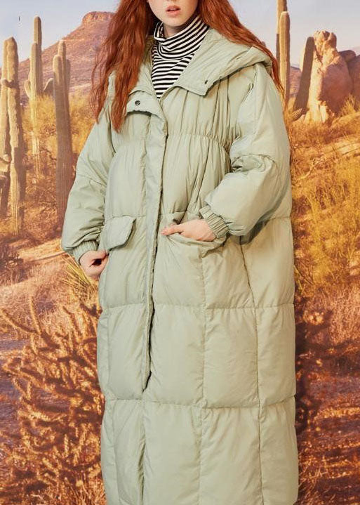 Casual Navy Hooded Pockets Duck Down Winter down coat - Down Jackets - DYAVOR®