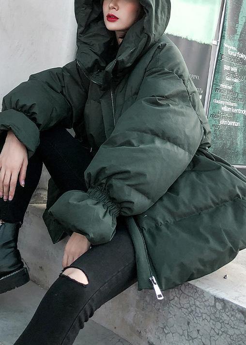 Casual green Parkas for women oversize down jacket winter hooded winter coats - - DYAVOR®