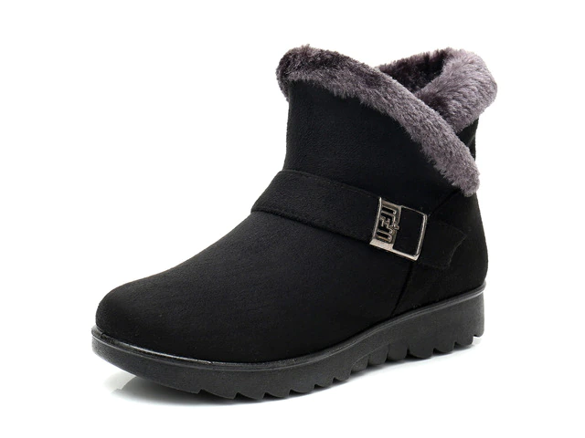 Changae Women's Platform Snow Black Booties - Bootie - DYAVOR®
