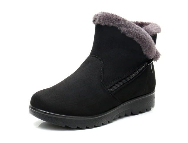 Changae Women's Platform Snow Black Booties - Bootie - DYAVOR®