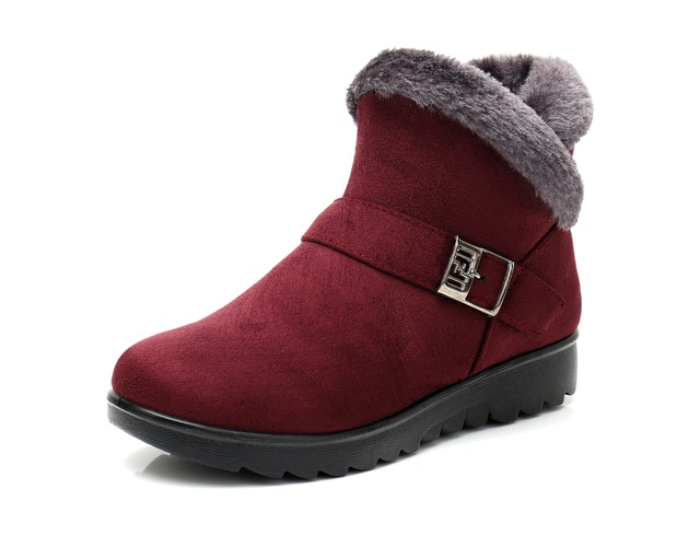Changae Women's Platform Snow Black Booties - Bootie - DYAVOR®