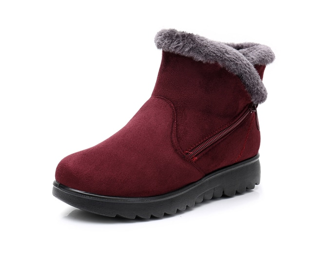 Changae Women's Platform Snow Black Booties - Bootie - DYAVOR®