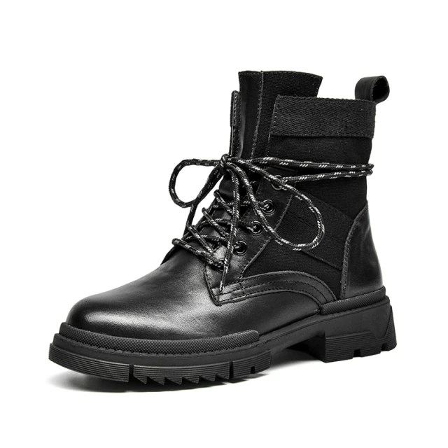 Checoto Women's Leather Motorcycle Ankle Boots - Bootie - DYAVOR®
