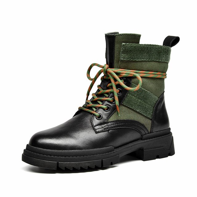 Checoto Women's Leather Motorcycle Ankle Boots - Bootie - DYAVOR®