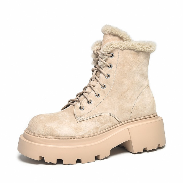 Cibel Women's Suede Platform Snow Boots - Boots - DYAVOR®
