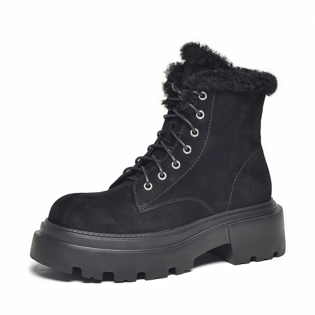 Cibel Women's Suede Platform Snow Boots - Boots - DYAVOR®