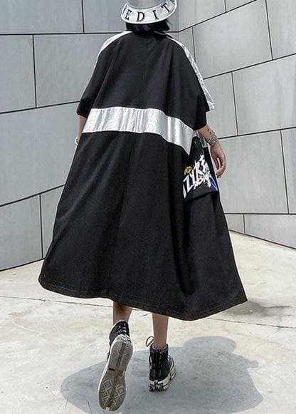 Classy zippered pockets Fine trench coat black baggy summer coats - - DYAVOR®