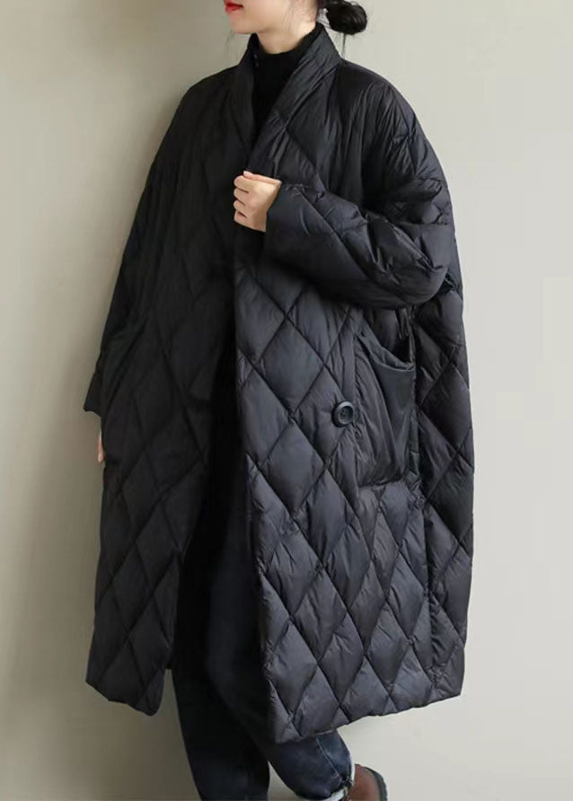 Classy Red Stand Collar Solid Big Pockets Fine Cotton Filled Puffers Jackets Winter - Down Jackets - DYAVOR®