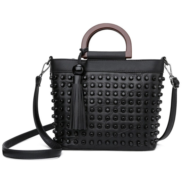 Crossbody Sheepskin Leather Tote Hands & Shoulder Bags - Hand Bag - DYAVOR®