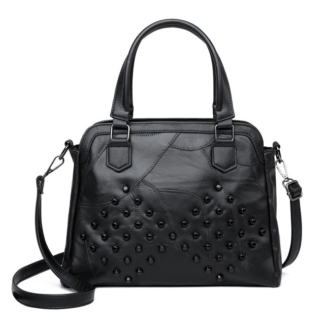 Crossbody Sheepskin Leather Tote Hands & Shoulder Bags - Hand Bag - DYAVOR®