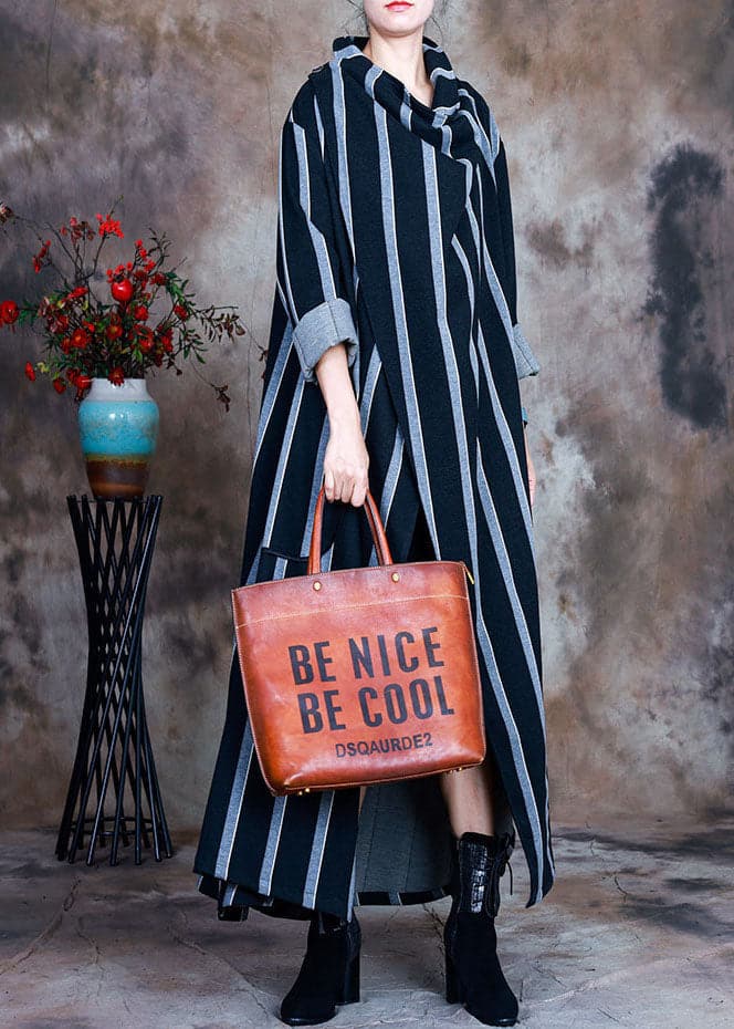 DIY Grey Peter Pan Collar Woolen Loose trench coats Spring - Trench coats - DYAVOR®