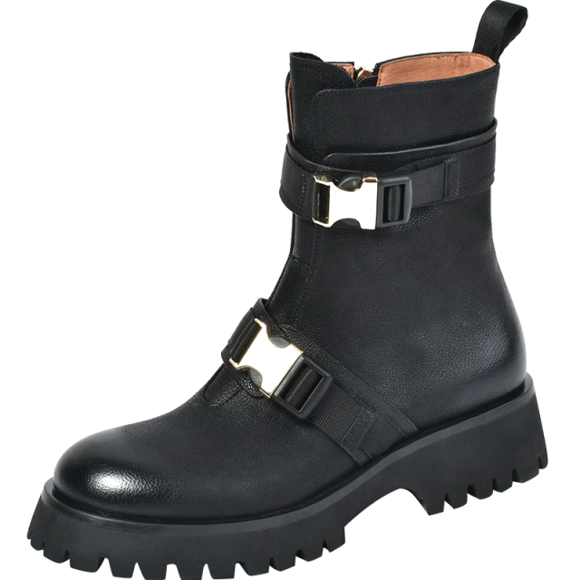 Donay Women's Round Toe Leather Boots - Boots - DYAVOR®