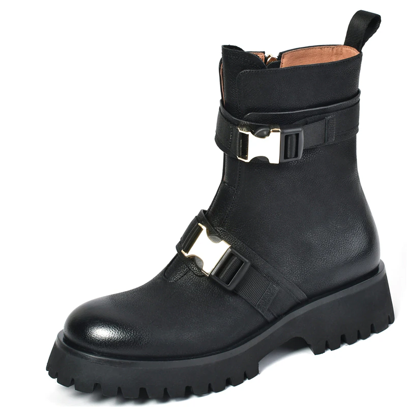 Donay Women's Round Toe Leather Boots - Boots - DYAVOR®