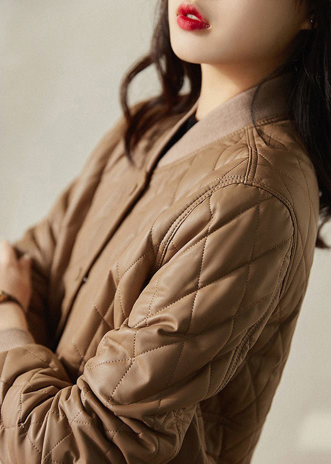Elegant Yellow Stand Collar Patchwork Button Plaid Parka Long Sleeve - Down Jackets - DYAVOR®