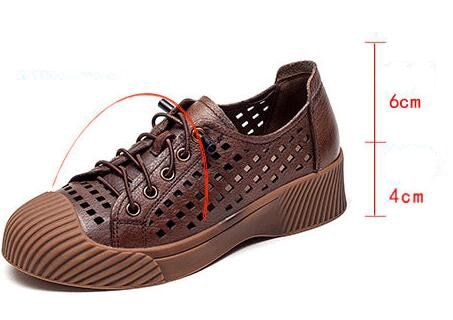 Fashion Breathable Leather Sneakers Women Casual Shoes FGCS03 - Casual Shoes - DYAVOR®