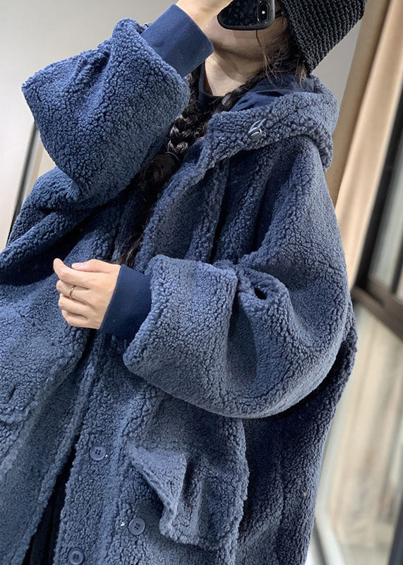 Fashion Chocolate Hooded Oversized Teddy Faux Fur Long Coats Winter - Down Jackets - DYAVOR®