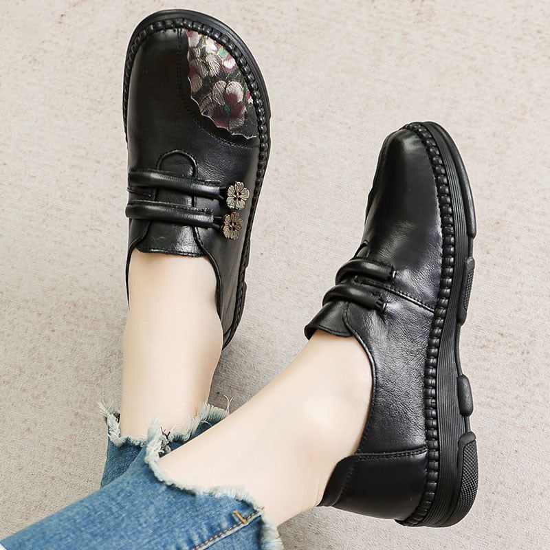 Fashion Women's Casual Shoes GCSPTY31 Leather Loafers Soft Comfortable Flats - Casual Shoes - DYAVOR®