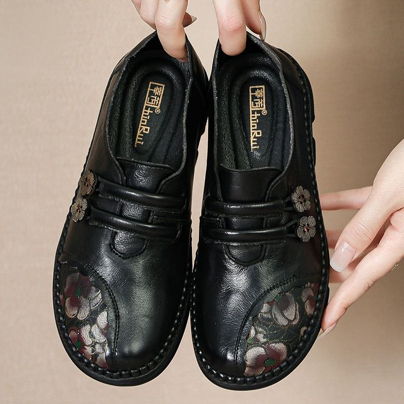 Fashion Women's Casual Shoes GCSPTY31 Leather Loafers Soft Comfortable Flats - Casual Shoes - DYAVOR®