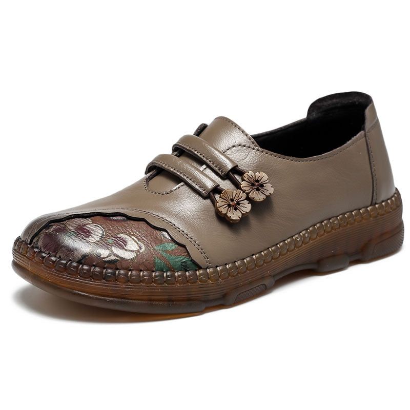Fashion Women's Casual Shoes GCSPTY31 Leather Loafers Soft Comfortable Flats - Casual Shoes - DYAVOR®