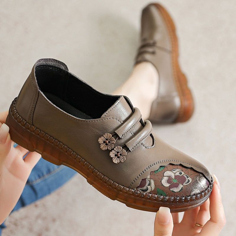 Fashion Women's Casual Shoes GCSPTY31 Leather Loafers Soft Comfortable Flats - Casual Shoes - DYAVOR®