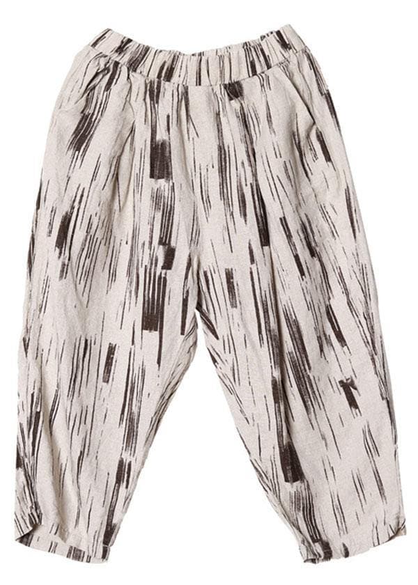 Fine Khaki Pockets Harem Fall Linen Pants - Pants - DYAVOR®