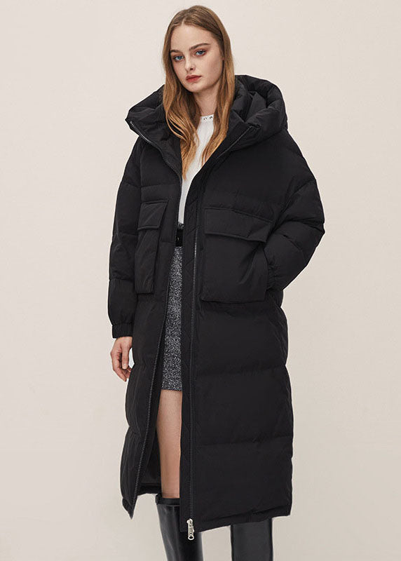 Fine Light Grey Stand Collar Hooded Pockets Duck Down Puffers Jackets Winter - Down Jackets - DYAVOR®