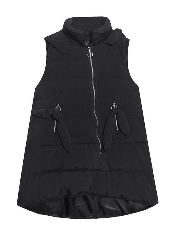 Fine plus size clothing winter jacket winter coats black hooded sleeveless Parkas for women - - DYAVOR®