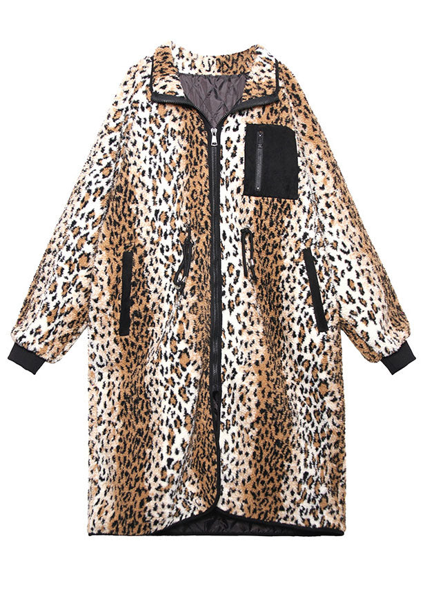 Fitted Leopard Thick Warm cinch jackets Winter Coat - Down Jackets - DYAVOR®
