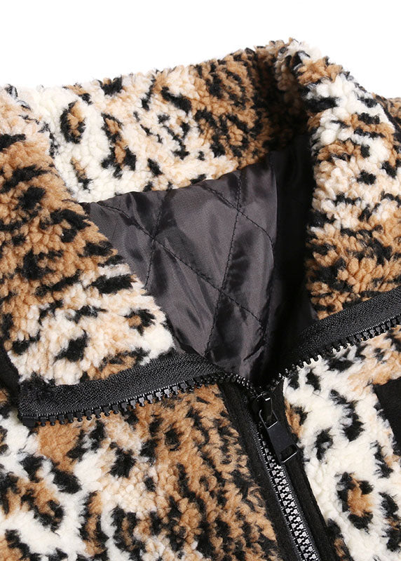 Fitted Leopard Thick Warm cinch jackets Winter Coat - Down Jackets - DYAVOR®