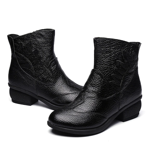 Franca Women's Warm Genuine Leather Boots - Boots - DYAVOR®