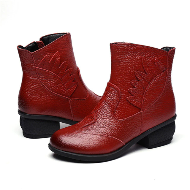 Franca Women's Warm Genuine Leather Boots - Boots - DYAVOR®
