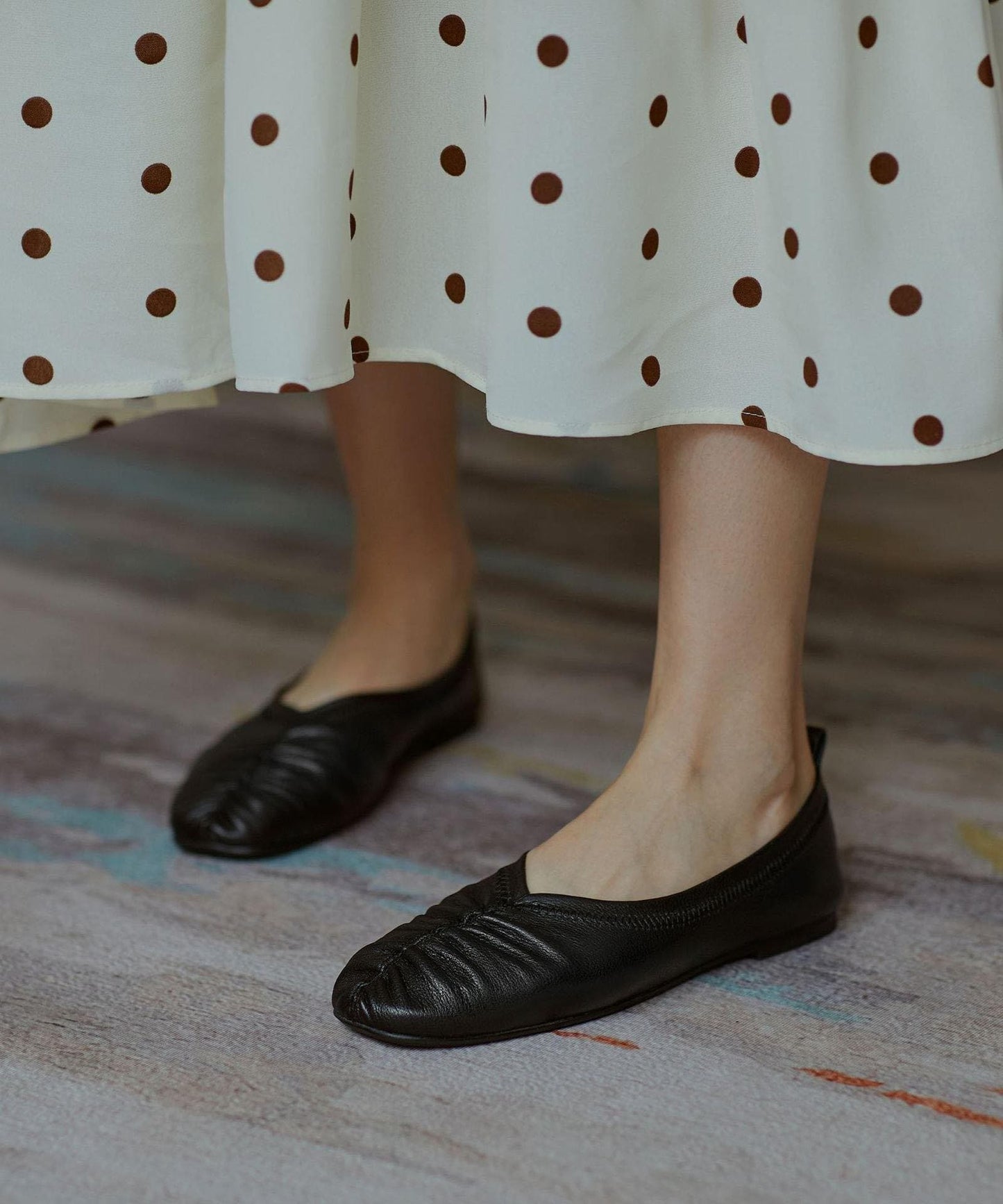 Genuine Leather Black Pointed Toe Flat Shoes For Women - Flats Shoes - DYAVOR®