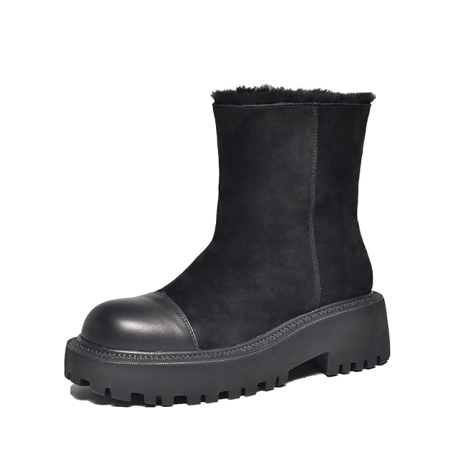 Gracia Women's Suede Platform Snow Boots - Boots - DYAVOR®