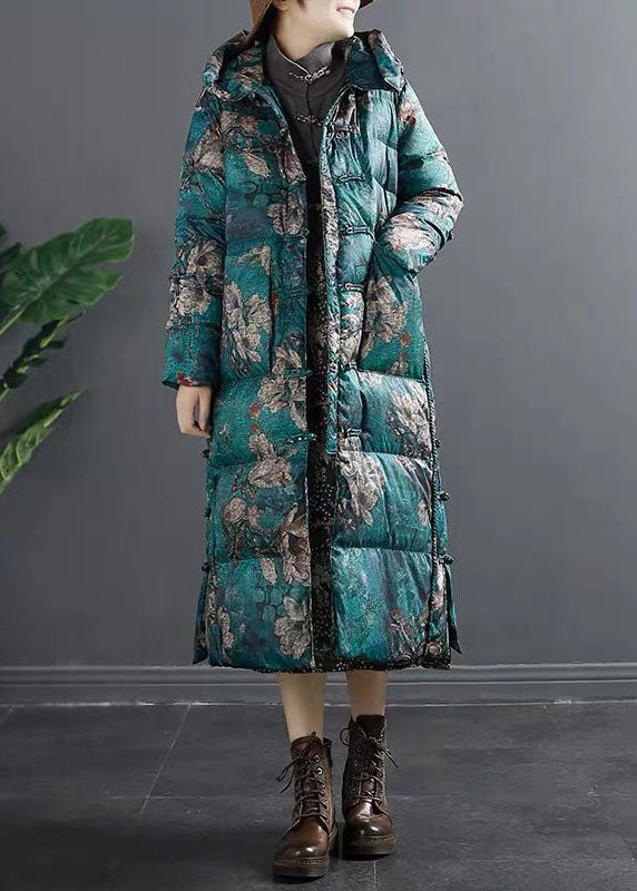 Green side open Duck Down Down Coat Winter - Down Jackets - DYAVOR®