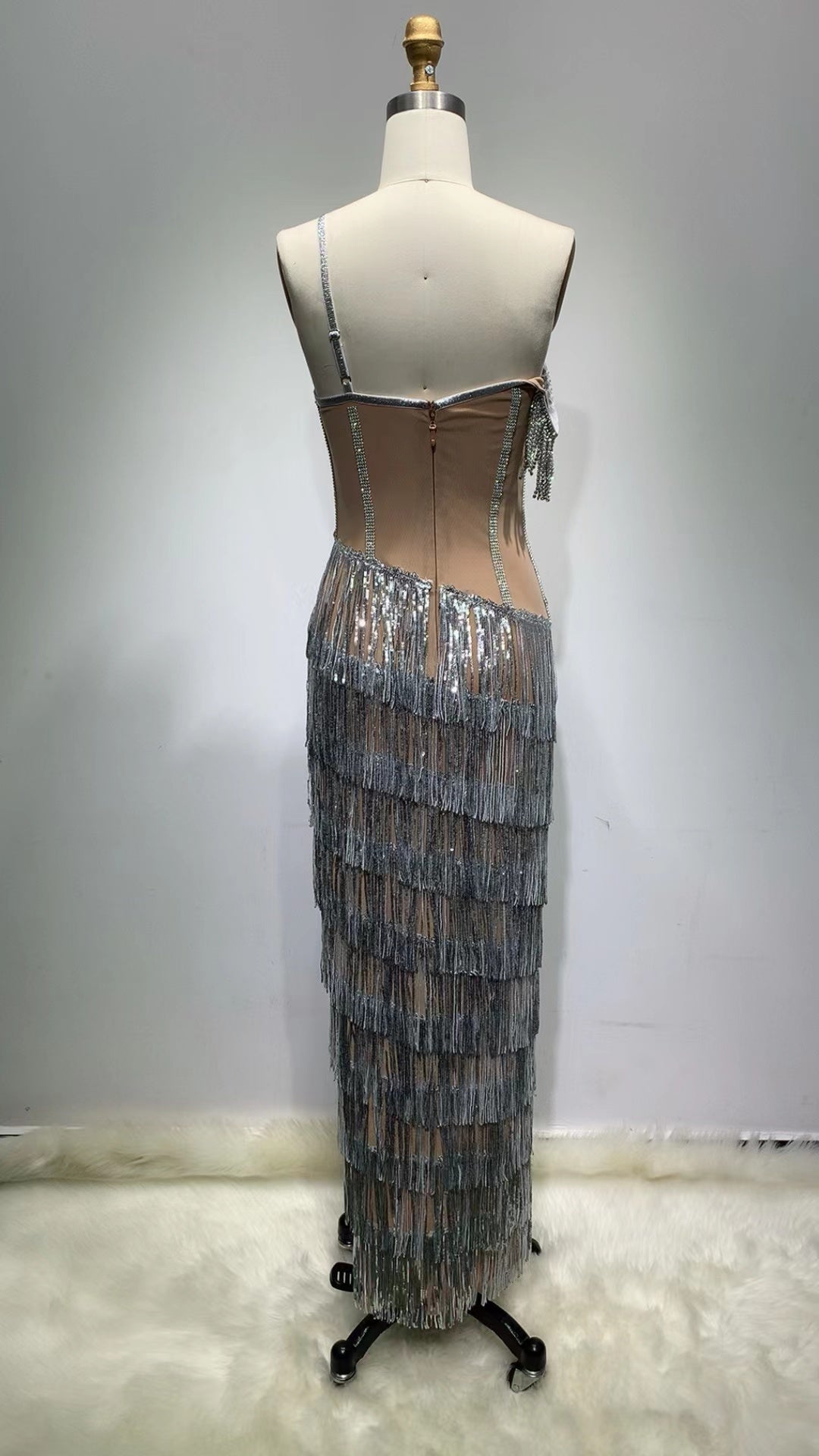 Diamond Rhinestones Evening Gown - Ball Gowns - DYAVOR®