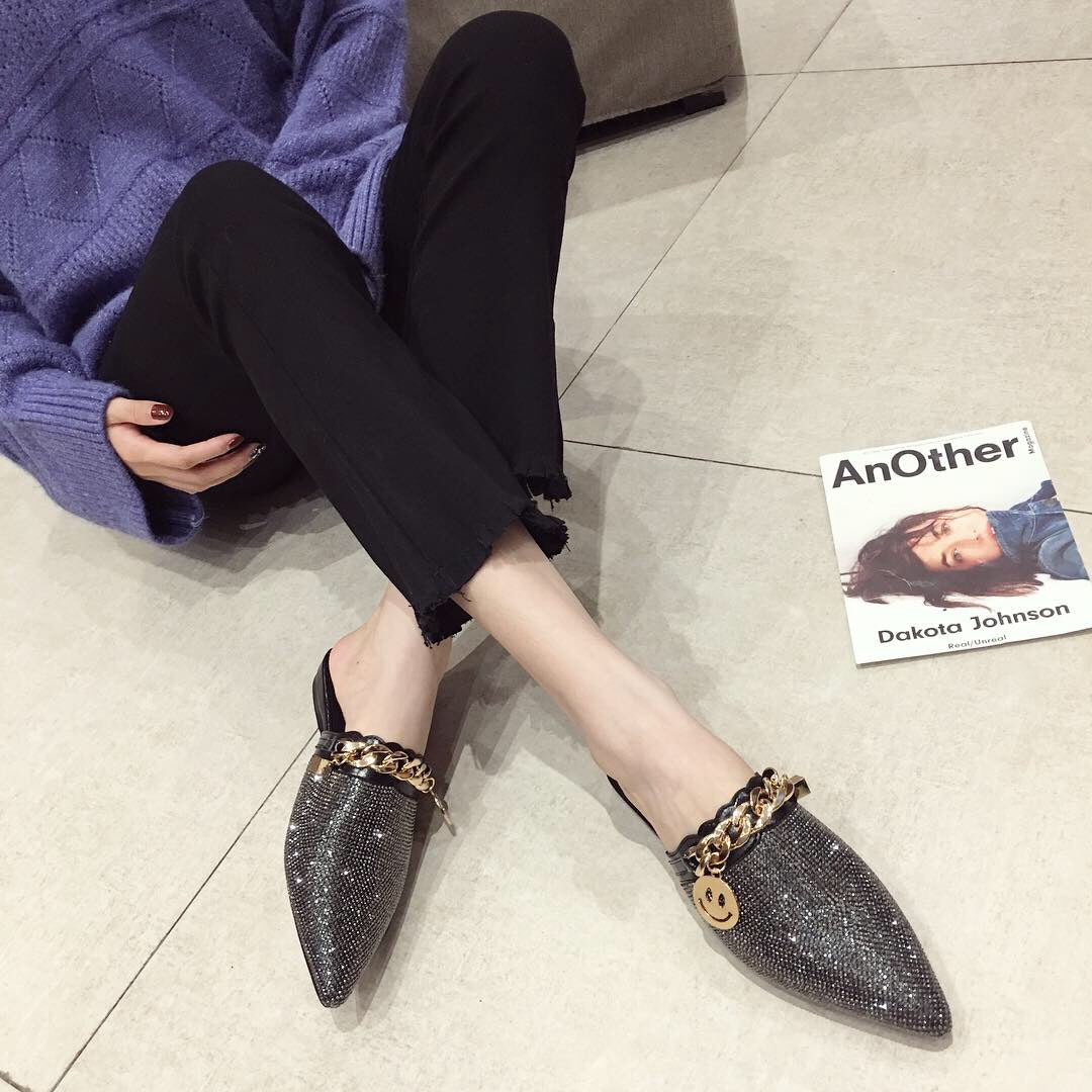 Women Mules Luxury Flats Fashion Loafers Designer Shoes - - DYAVOR®