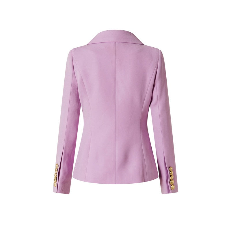 Double-breasted Lavender Blazer - - DYAVOR®