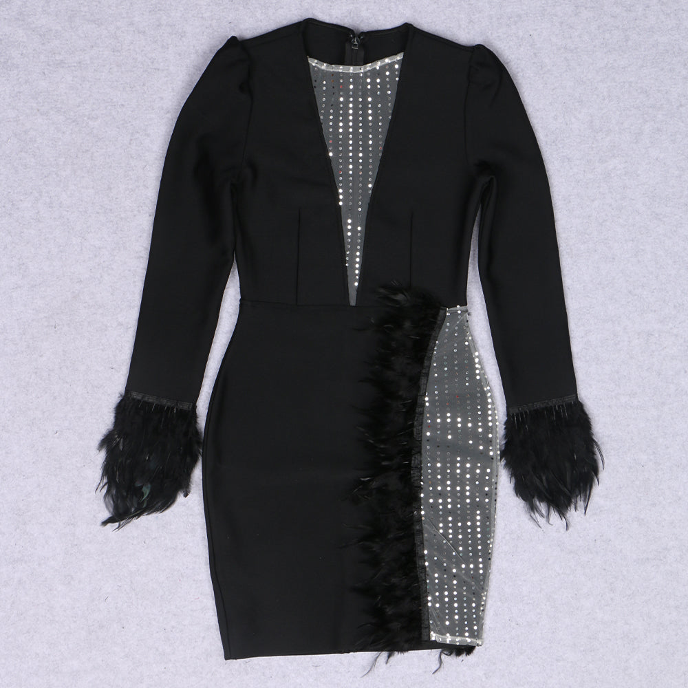 Long Sleeve Evening Dress - Dresses - DYAVOR®