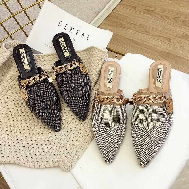 Women Mules Luxury Flats Fashion Loafers Designer Shoes - - DYAVOR®