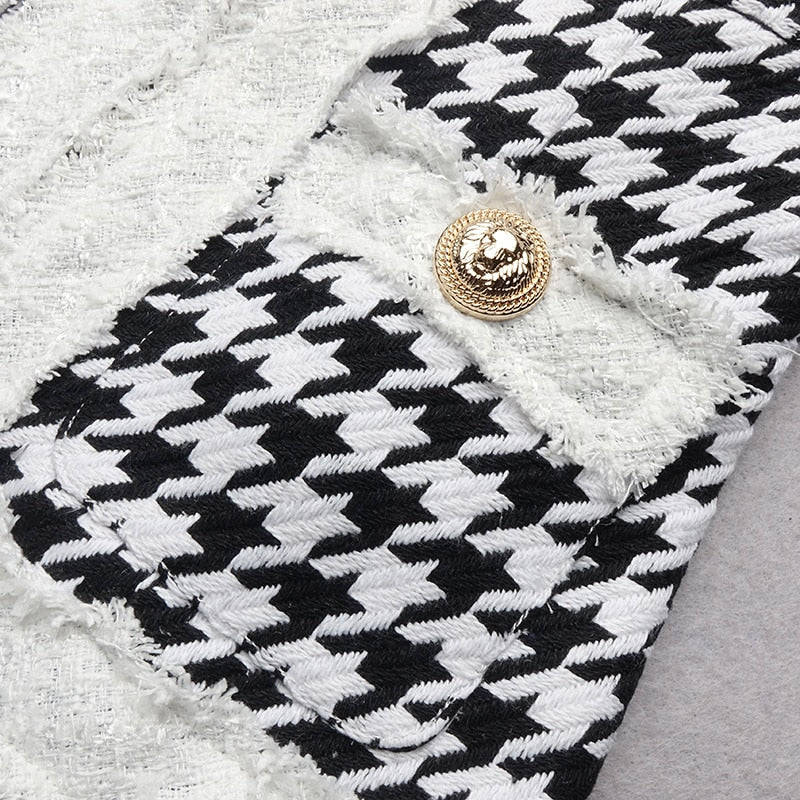 Houndstooth Two-piece Set - - DYAVOR®