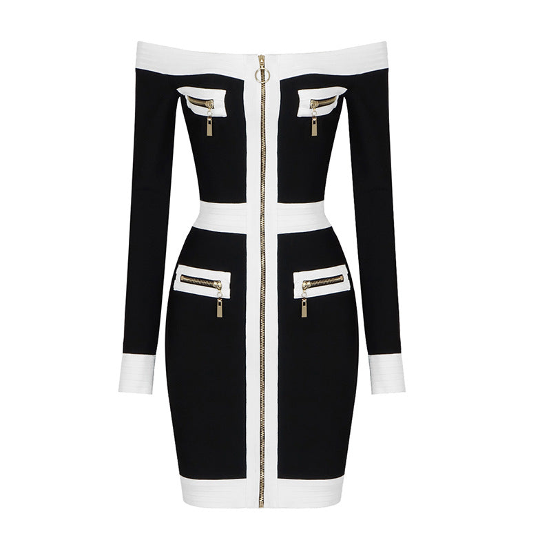 Off Shoulder Bandage Mini Dress - Dresses - DYAVOR®