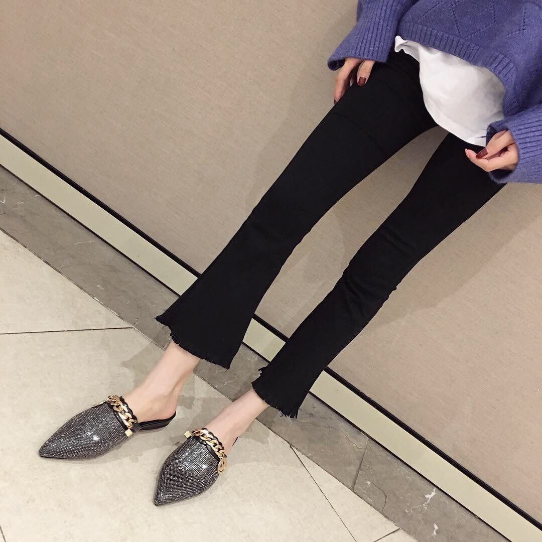 Women Mules Luxury Flats Fashion Loafers Designer Shoes - - DYAVOR®