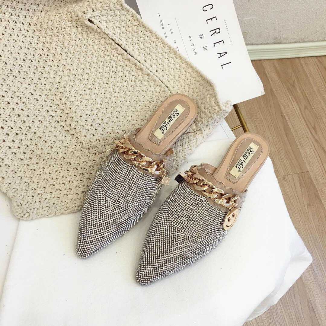 Women Mules Luxury Flats Fashion Loafers Designer Shoes - - DYAVOR®