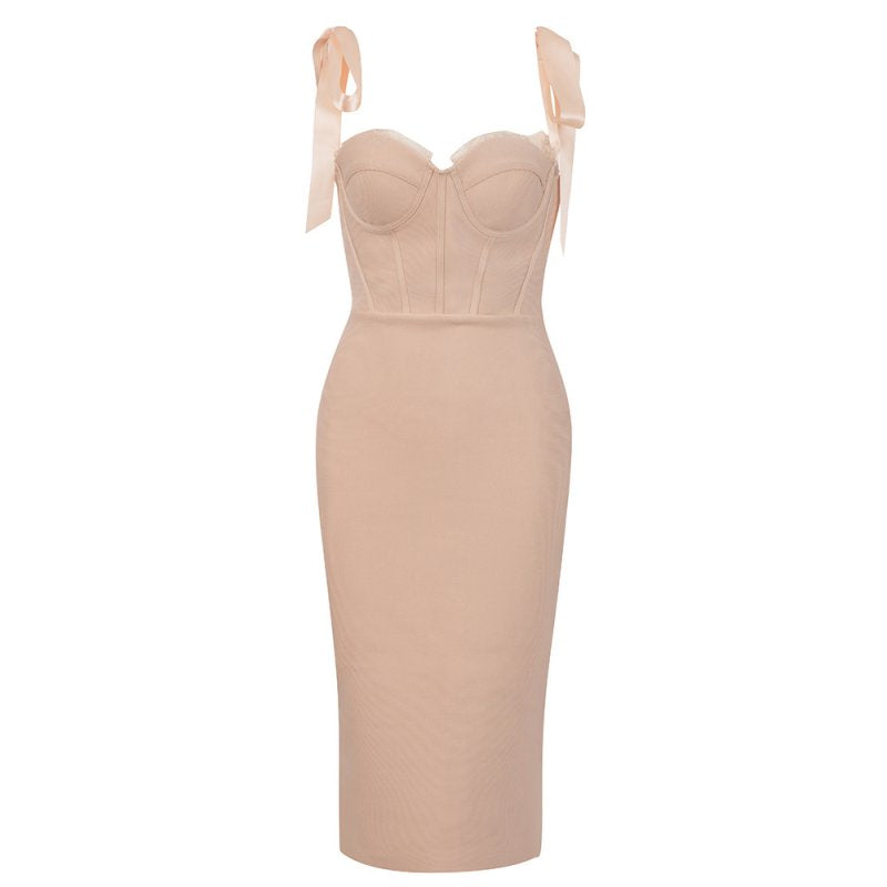 Sleek Knee-Length Bandage Dress - Dresses - DYAVOR®