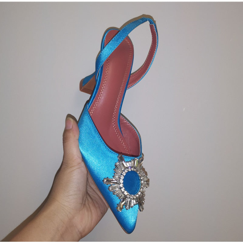 Star style Women Sandals Elegant Pointed toe Slingback - - DYAVOR®