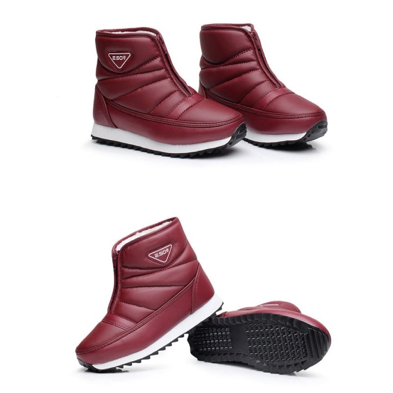 Groovywish Women Zipper Orthopedic Shoes Plush Snow Ankle Boots - - DYAVOR®