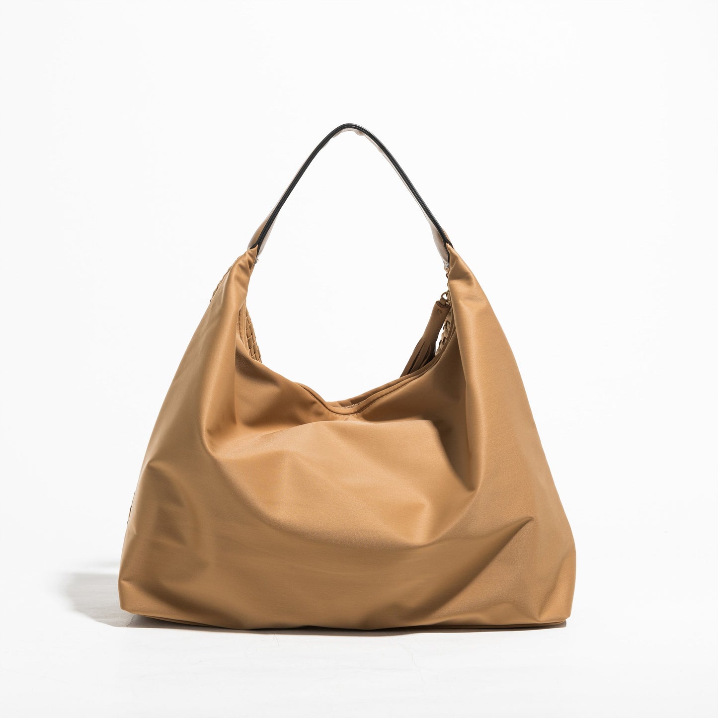 Handmade Woven Top Handle Hobo Handbag With Tassel - Handbags - DYAVOR®