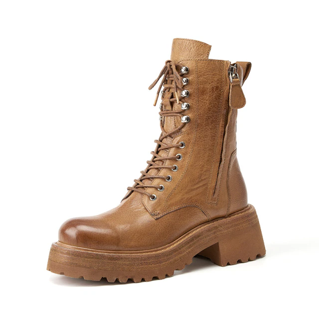 Hanson Women's Leather Boots and Platform - Boots - DYAVOR®